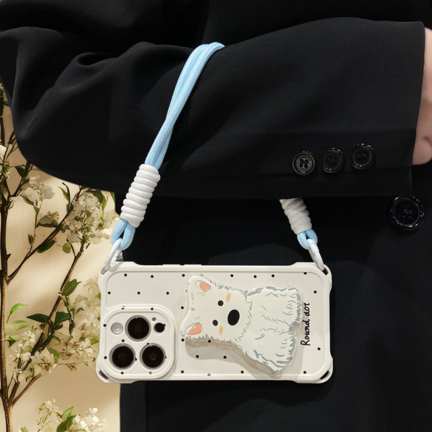 Coque iphone lanyard - Douceur