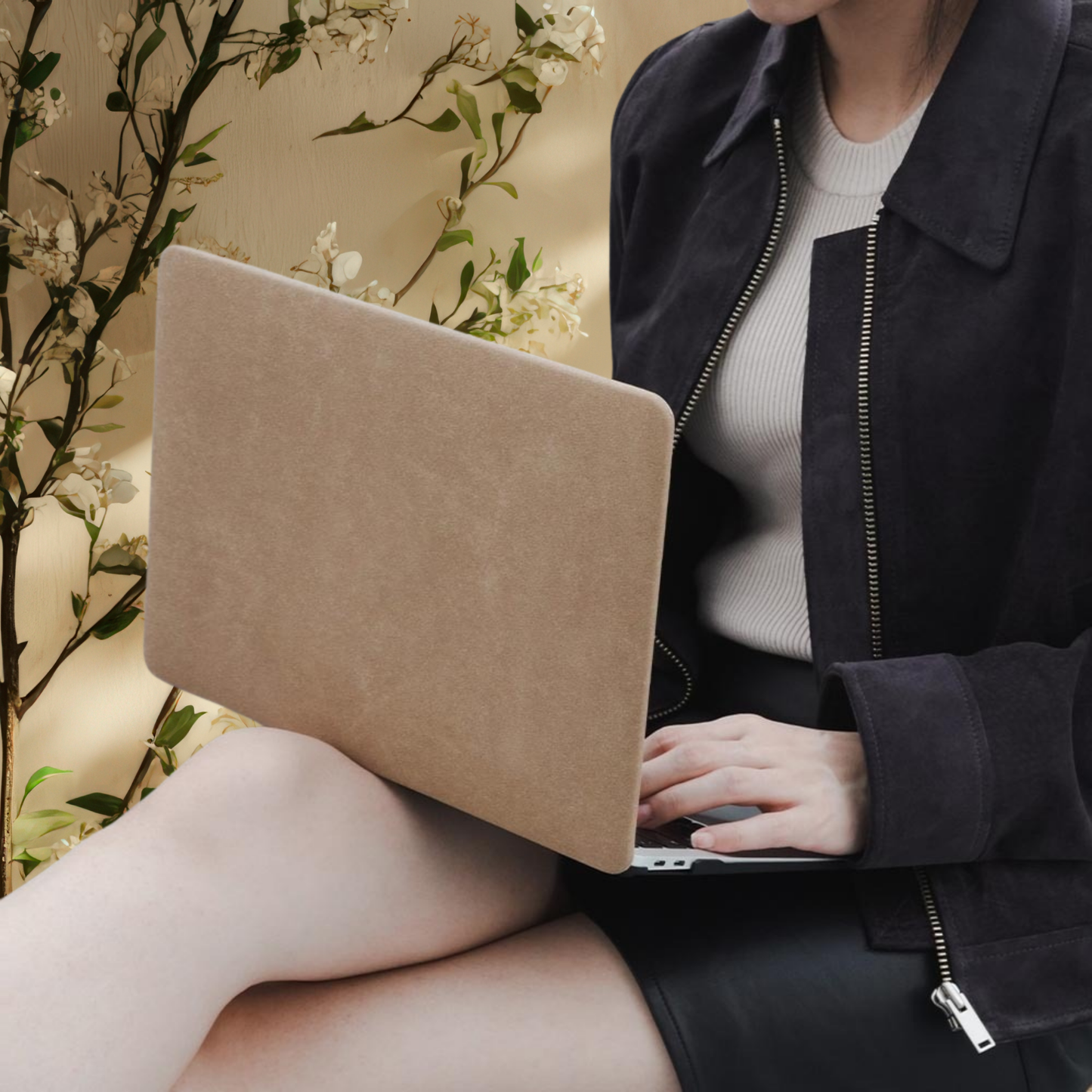 Coque Macbook - Suedine