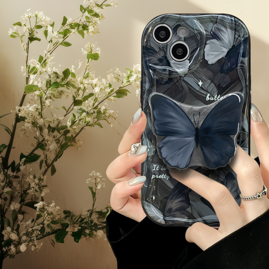 Coque iphone avec support - Papillon