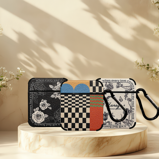 Coque Airpods similicuir - Vintage
