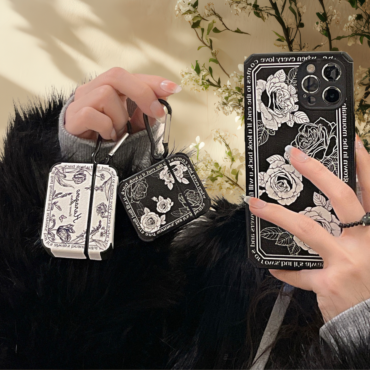 Coque Airpods similicuir - Vintage