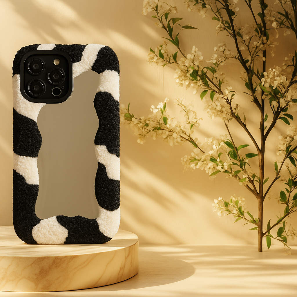 Coque iphone tissu - cloudy
