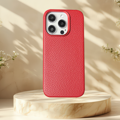 Coque iphone effet cuir - Magnetic