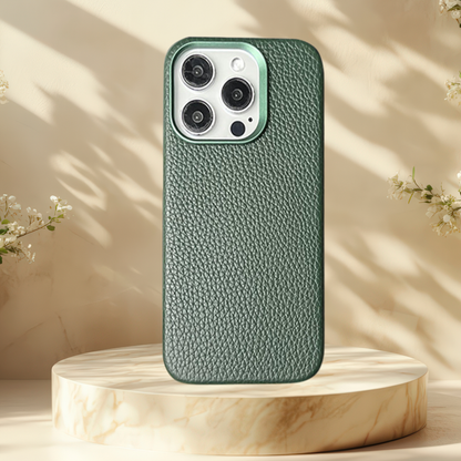 Coque iphone effet cuir - Magnetic